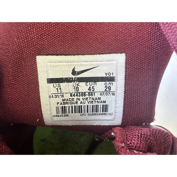 Nike Men Hyperdunk 2016 TB 'Team Red' Basketball Shoes High Top Zoom Size 11 - Picture 8 of 8